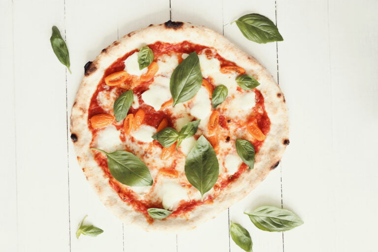 Pizza marguerita remete à bandeira Italiana