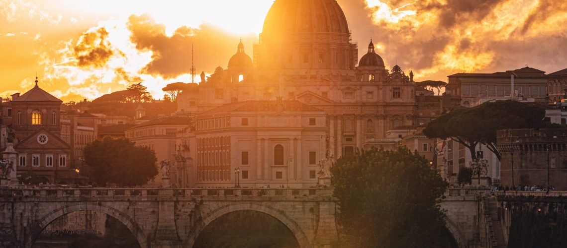 A beautiful shot of Saint Peter's Square in Vatican city
